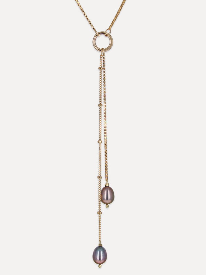 Duet Lariat Necklace