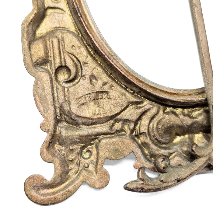 Edwardian Gilded Cast Iron Tabletop Picture Frame