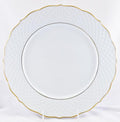 Empire White and Gold Buffet Plate