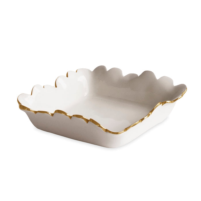 ENCANTO Colette Beverage Napkin Holder (Cream & White)
