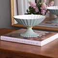 ENCANTO Vienna Small Pedestal (Slate and White)