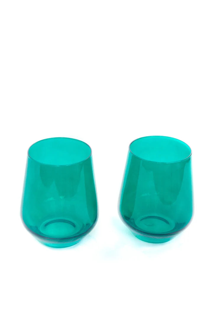 Estelle Stemless Wine - Bundle - Emerald Green