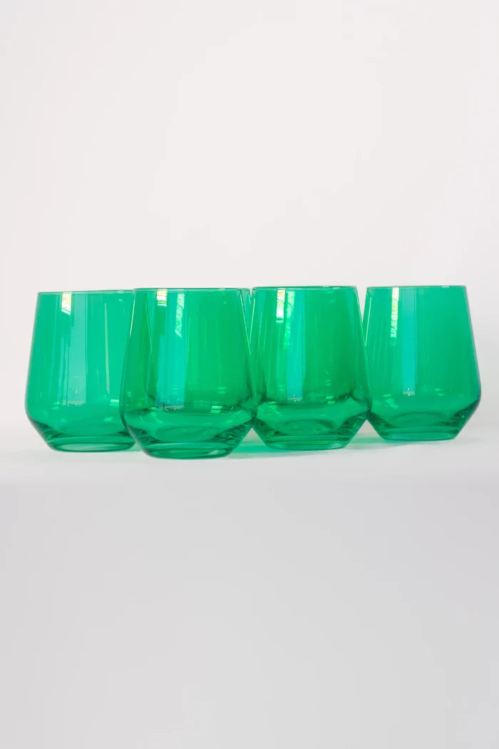 Estelle Stemless Wine - Bundle - Kelly Green