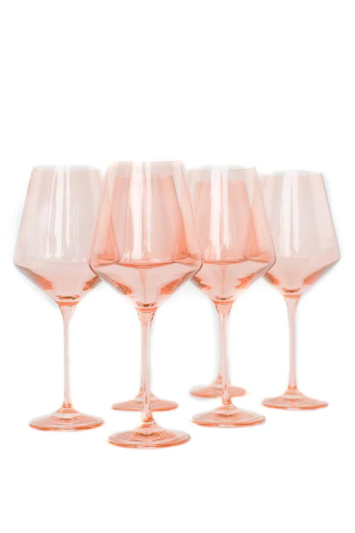 Estelle Wine Stemware - Bundle - Blush Pink