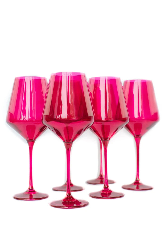 Estelle Wine Stemware - Bundle - Fuchsia