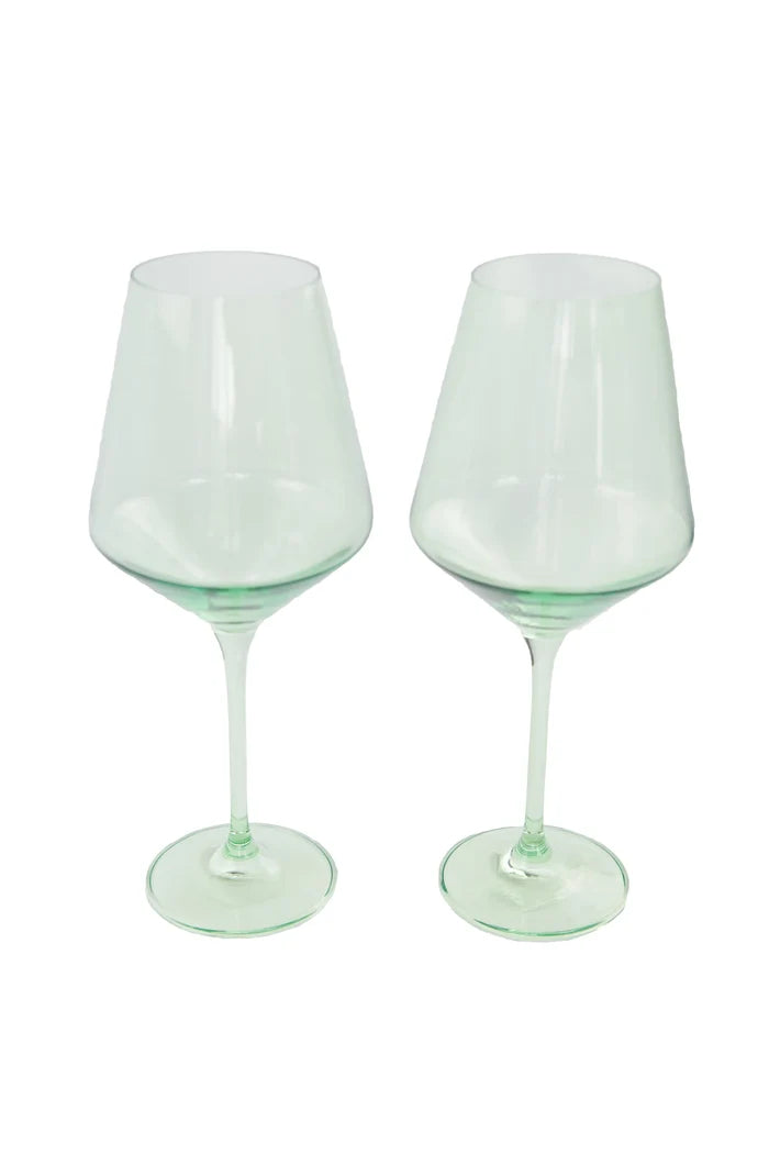Estelle Wine Stemware - Bundle - Mint Green