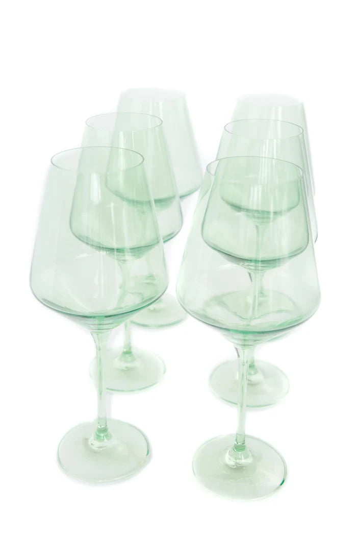 Estelle Wine Stemware - Bundle - Mint Green