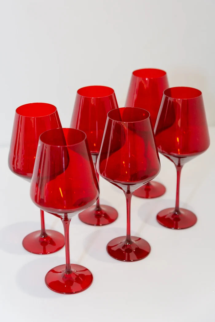 Estelle Wine Stemware - Bundle - Red