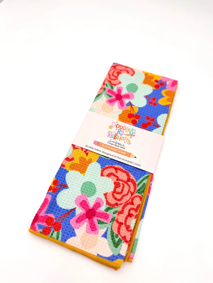Everette Floral Microfiber Tea Towel