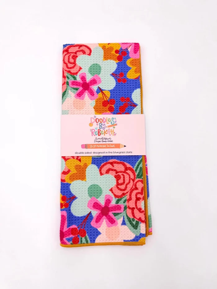 Everette Floral Microfiber Tea Towel