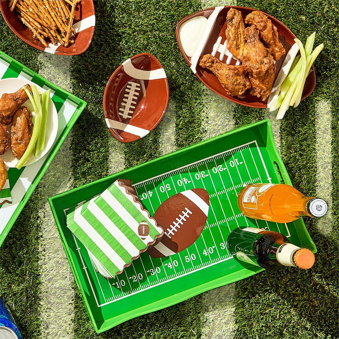 Football Sectional Serving Platter