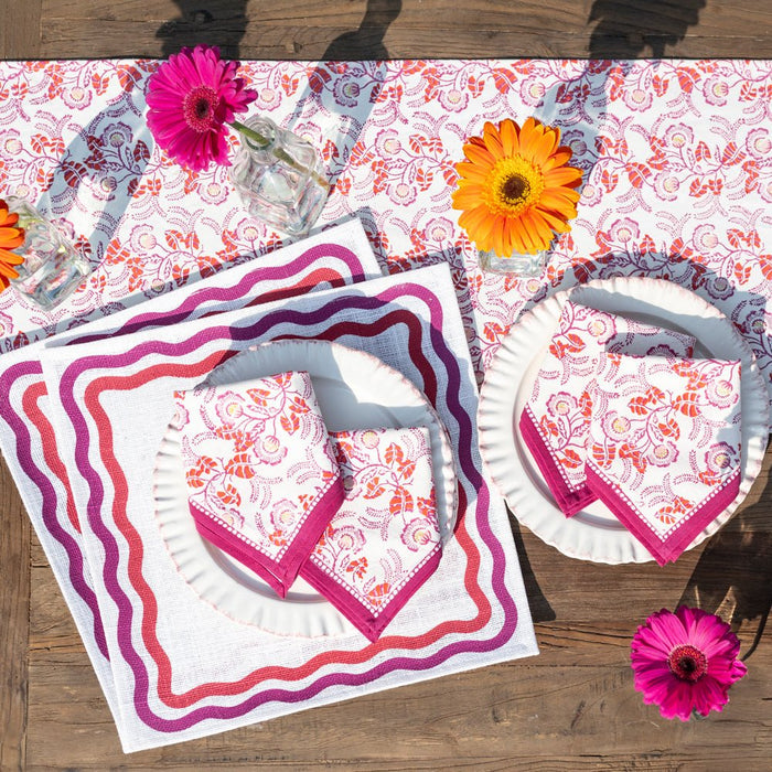 Gardenia Vine Berry Napkin | Set Of 4