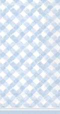 Gingham Guest Towel - Light Blue