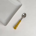 Gold Beaded Coffee Spoon