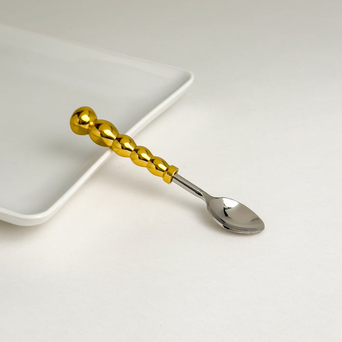 Gold Beaded Coffee Spoon