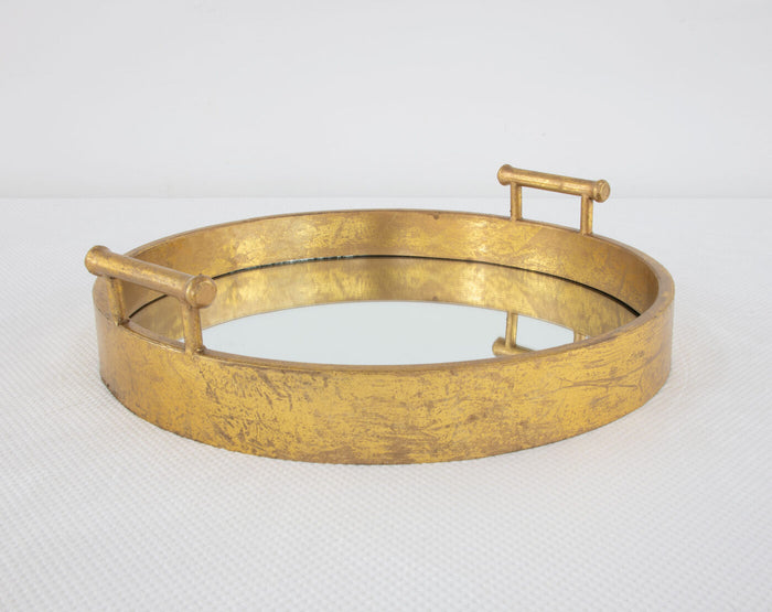 Gold Deep Round Tray