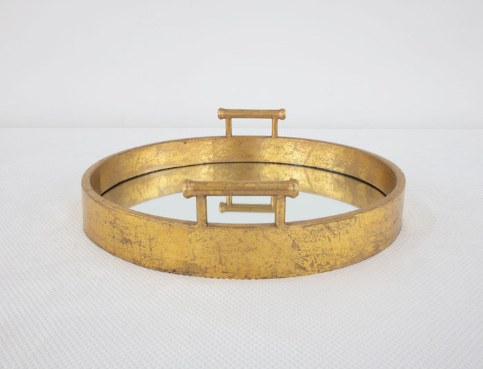 Gold Deep Round Tray
