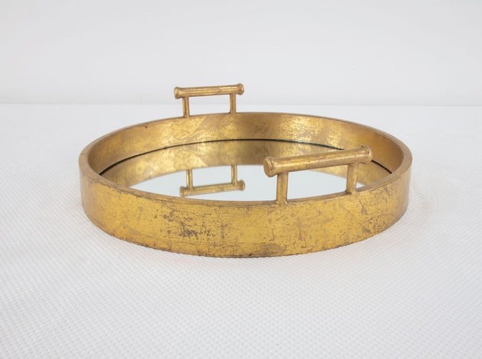 Gold Deep Round Tray