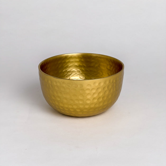 Gold Gilded Hammered Small Bowl