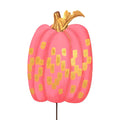 Gold & Hot Pink Pumpkin Stake
