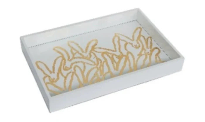 Gold Leaf Vanity Tray