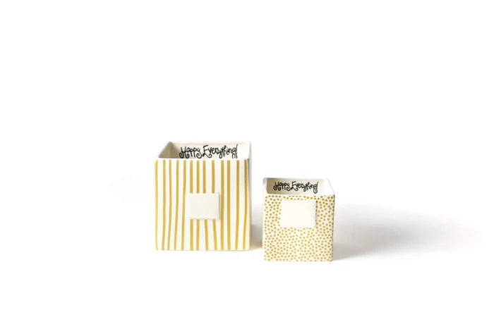 Gold Small Dot Small Mini Nesting Cube