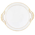 Golden Edge - Round Tray with Handles