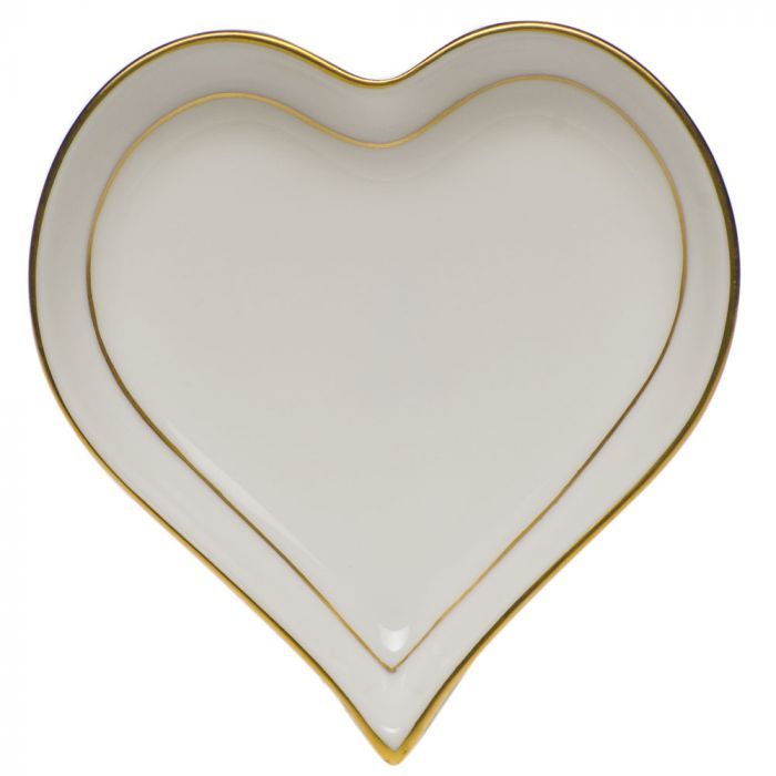 Golden Edge - Small Heart Tray
