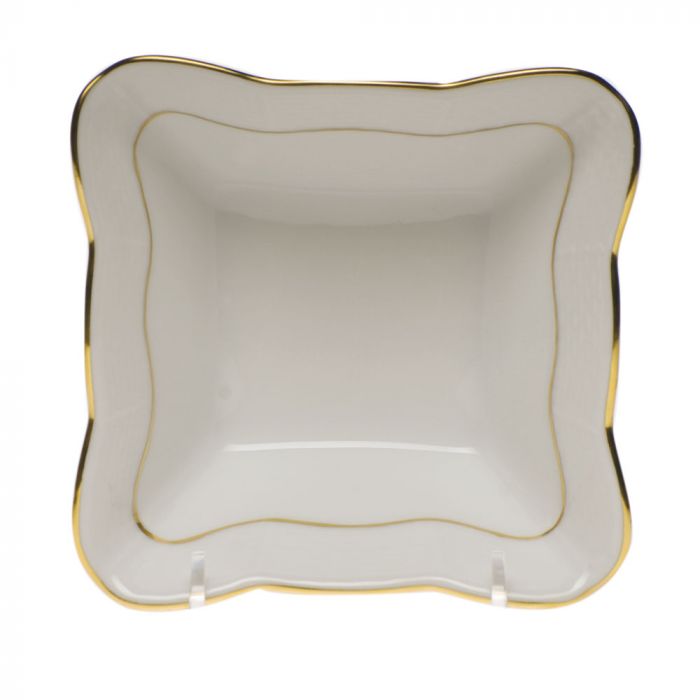 Golden Edge - Small Square Dish