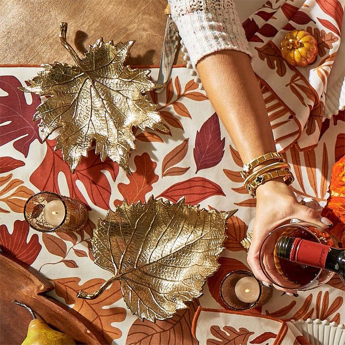 Golden Leaf Tray/Bowl