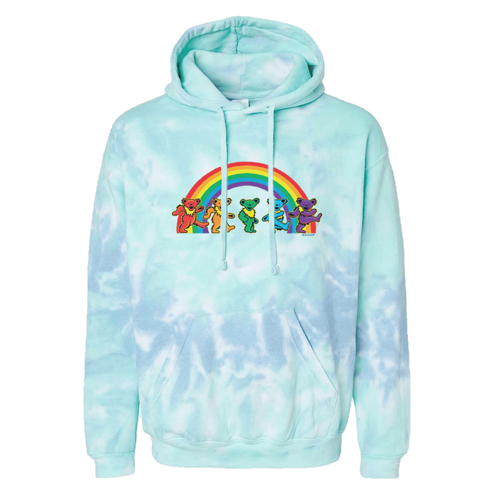 Grateful Dead Rainbow Bears Tie Dye Youth Hoodie