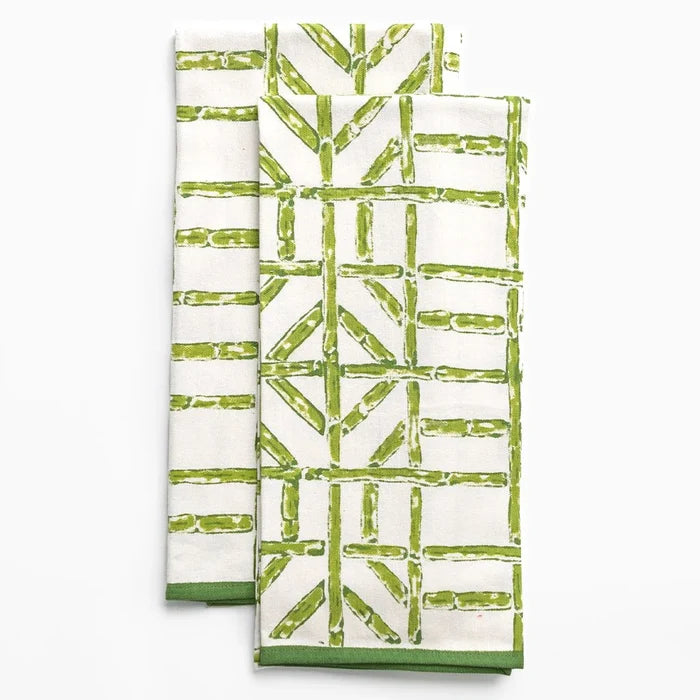 Green Bamboo Tea Towel