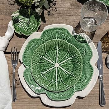 Green Cabbage Dinner Plate