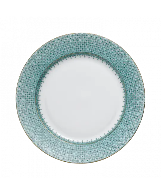 Green Lace Dessert Plate