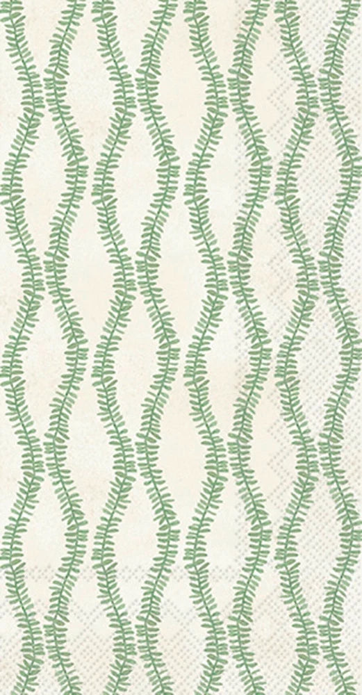 Green Leaf and Stem Paper Guest Towels