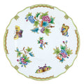 Green Multicolor Queen Victoria - Dinner Plate