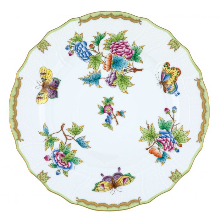Green Multicolor Queen Victoria - Dinner Plate