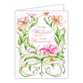 Handpainted Anniversary Greeting Card