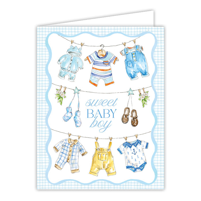 Handpainted Baby Greeting Card