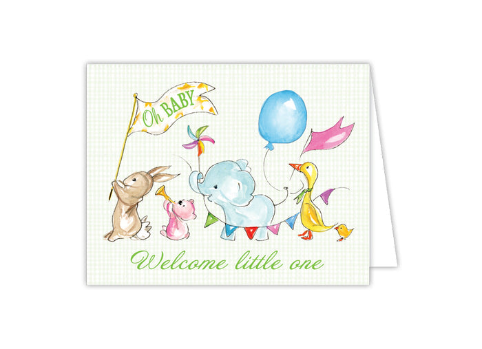 Handpainted Baby Greeting Card