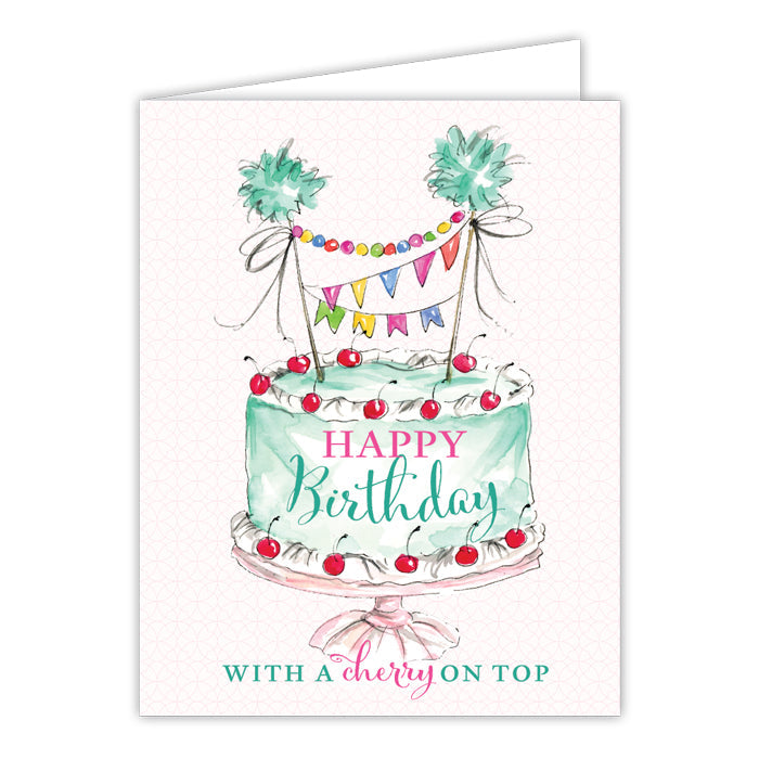 Handpainted Birthday Greeting Card