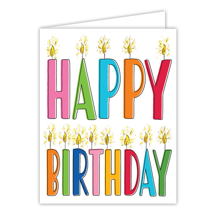 Handpainted Birthday Greeting Card
