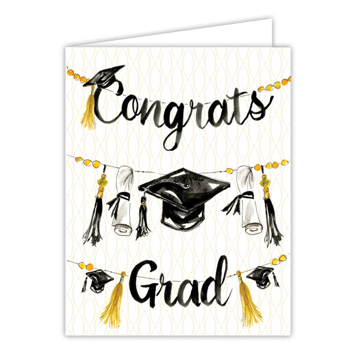 Handpainted Graduation Greeting Card