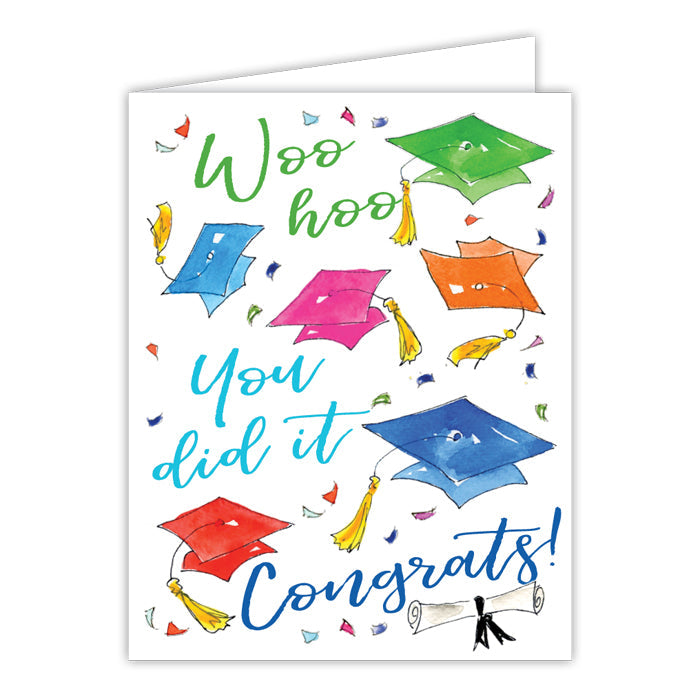 Handpainted Graduation Greeting Card