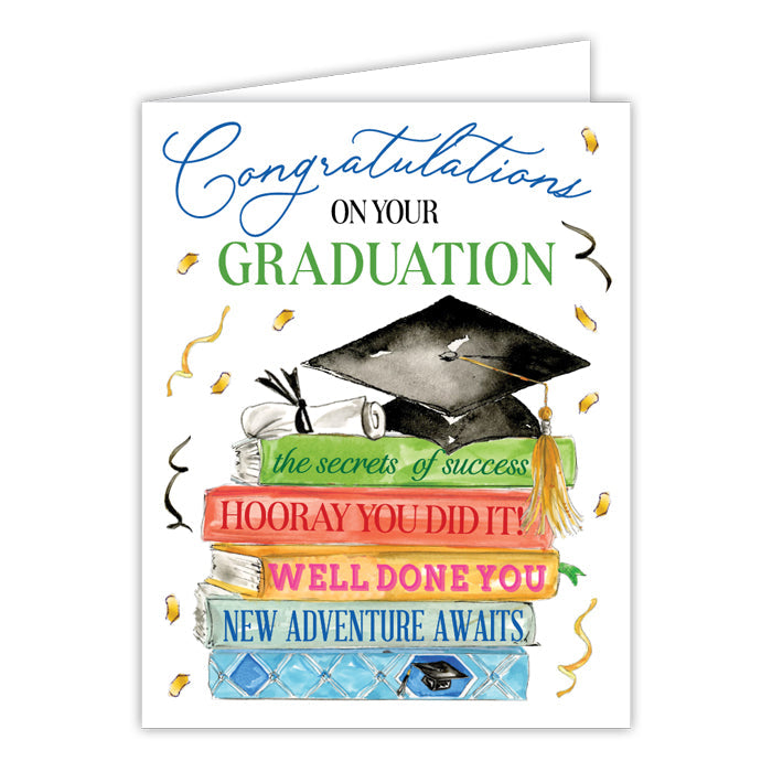 Handpainted Graduation Greeting Card