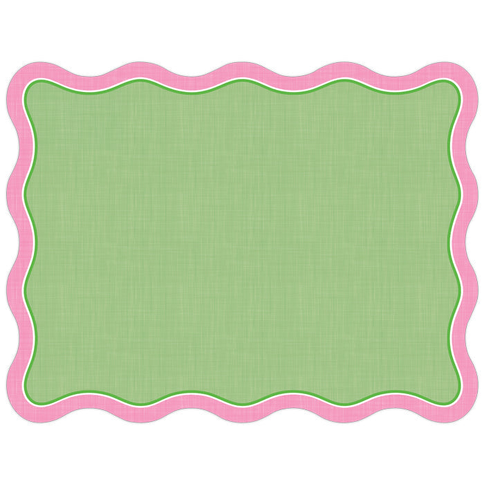 Handpainted Linen Posh Die-Cut Placemat