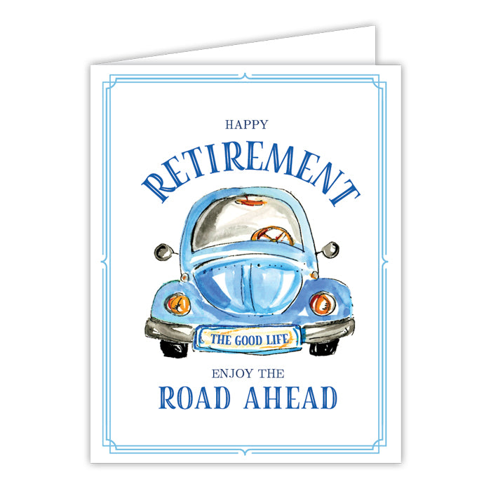 Handpainted Retirement Greeting Card