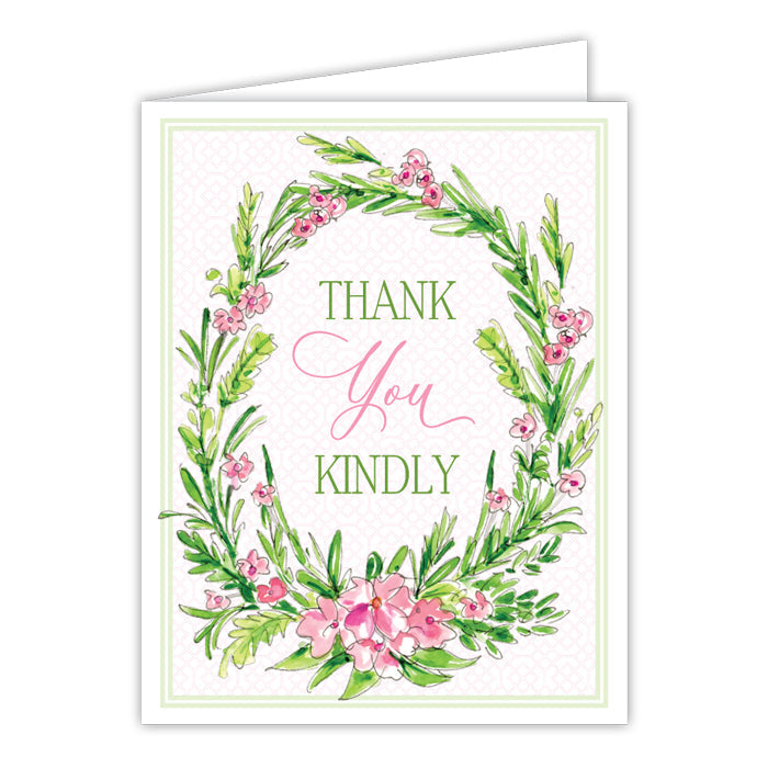 Handpainted Thank You Greeting Card