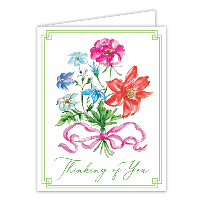 Handpainted Thinking of You Greeting Card