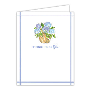 Handpainted Thinking of You Greeting Card